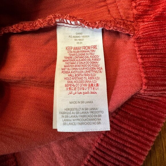 MINI BODEN Red Corduroy Pinafore Dress Girls 2-3 Brown Cord Pinafore Overall - Picture 8 of 8